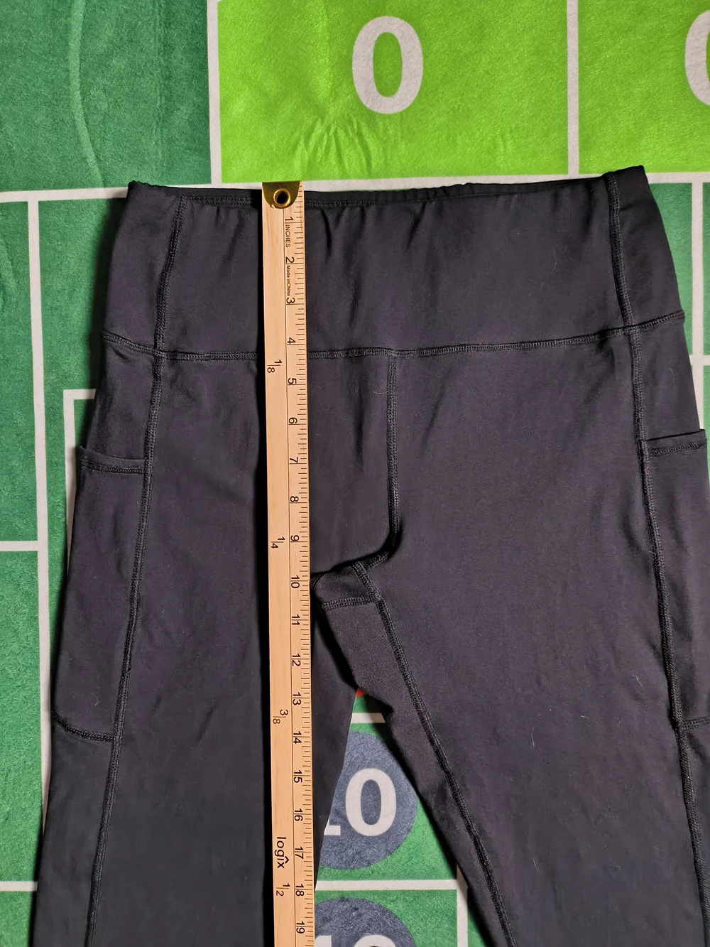 Stelle Leggings Women's Large Black Capri Athletic Yoga Pants Pockets